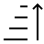 Sort Ascending Arrow SVG Icon